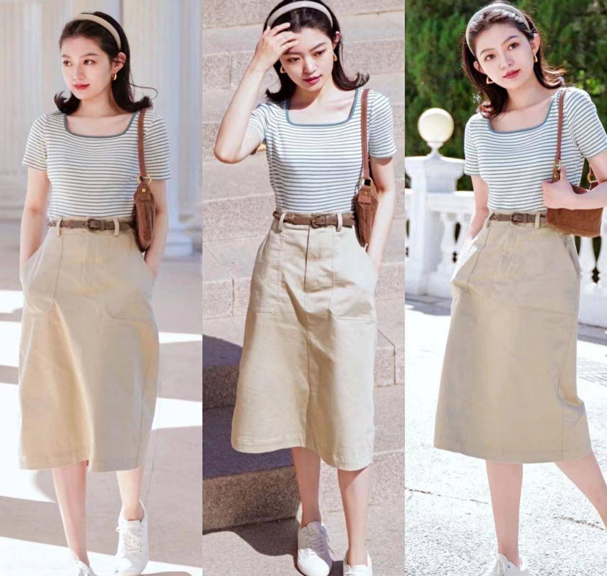 青春休闲风穿搭来了!宽松t恤简单搭配,夏天这样穿一定很舒服吧