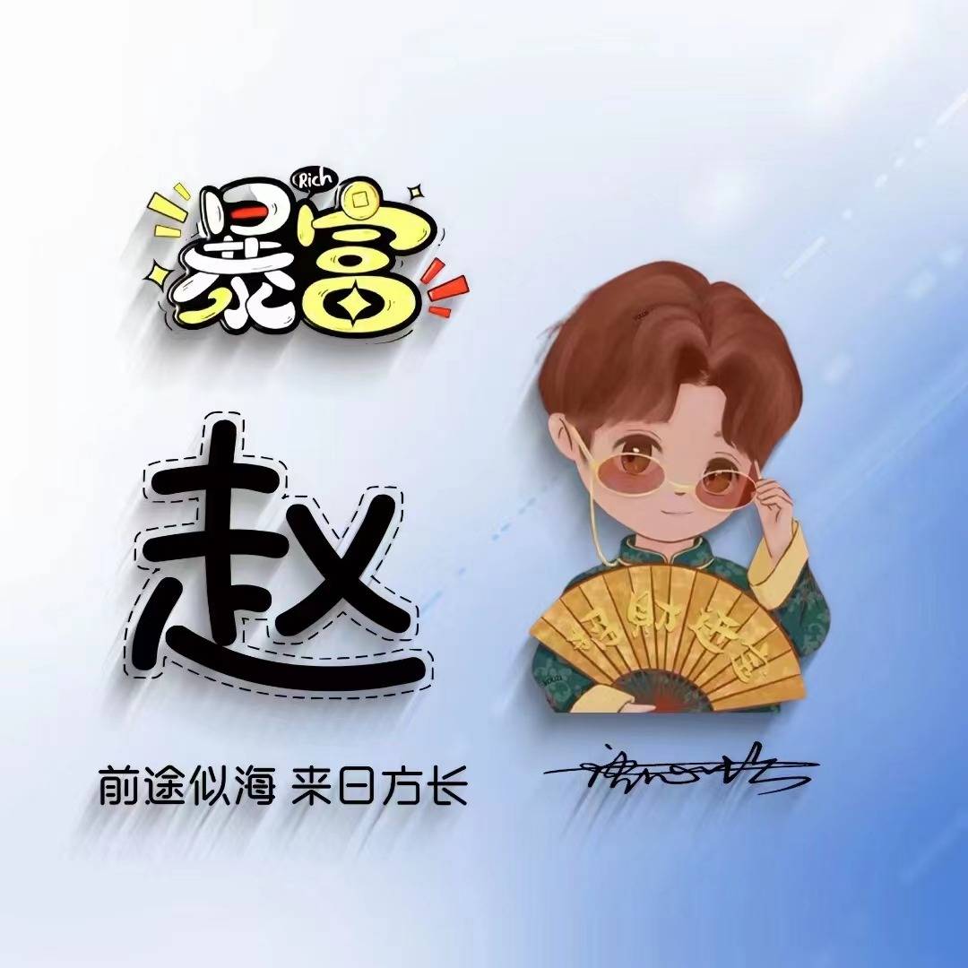 赵姓氏头像 动漫男生图片