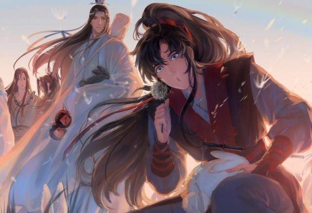《魔道祖师》画风悠闲的全员图,羡羡表情搞怪,金子轩掩面成亮点_聂
