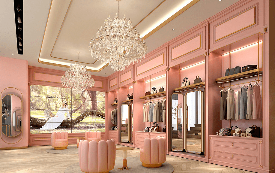 首先,空间布局是服装店装修设计的基础.