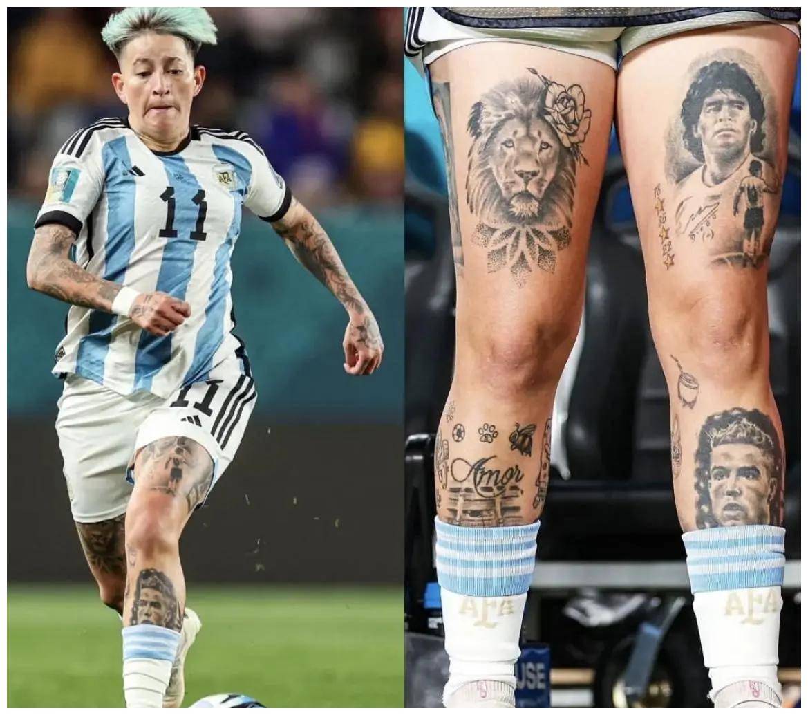 阿根廷女足球员因cr7纹身遭批 回应:爱c罗不等于讨厌梅西_米拉_球迷