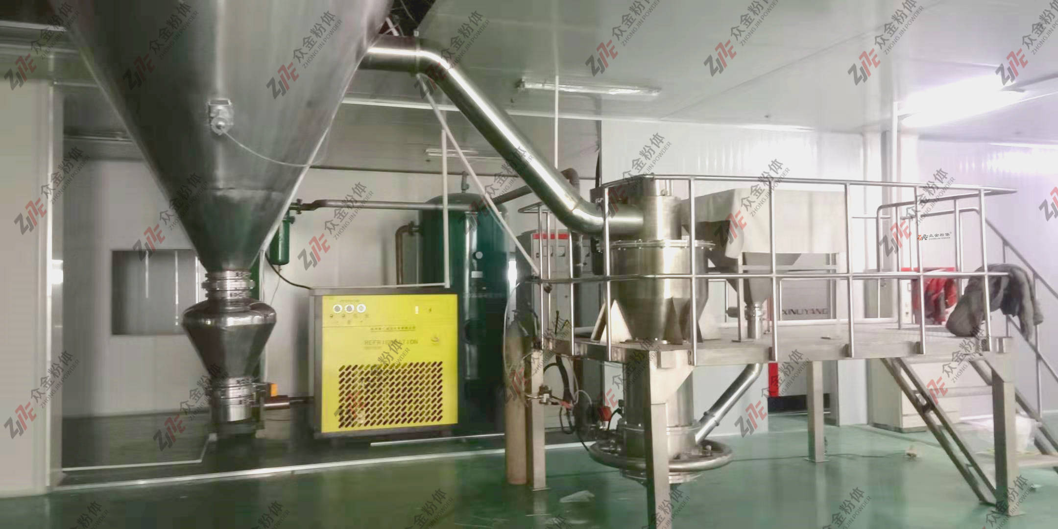 大型气流粉碎机,流化床气流破碎机,高精细气流分级机,四川粉体加工