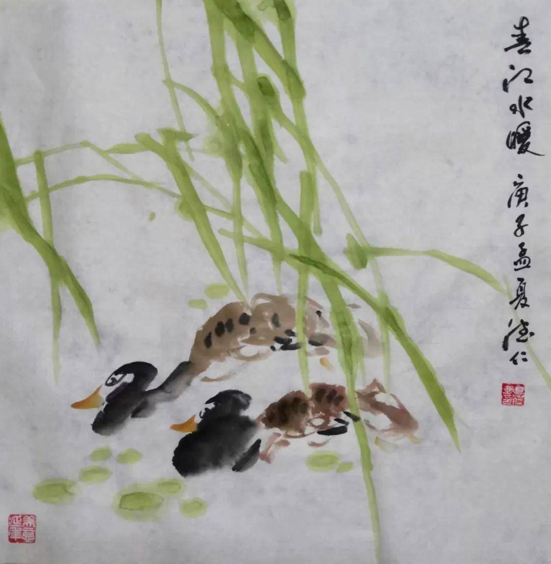 《书画南北方》心里的风景——许德仁中国画作品线上展_先生_荷花