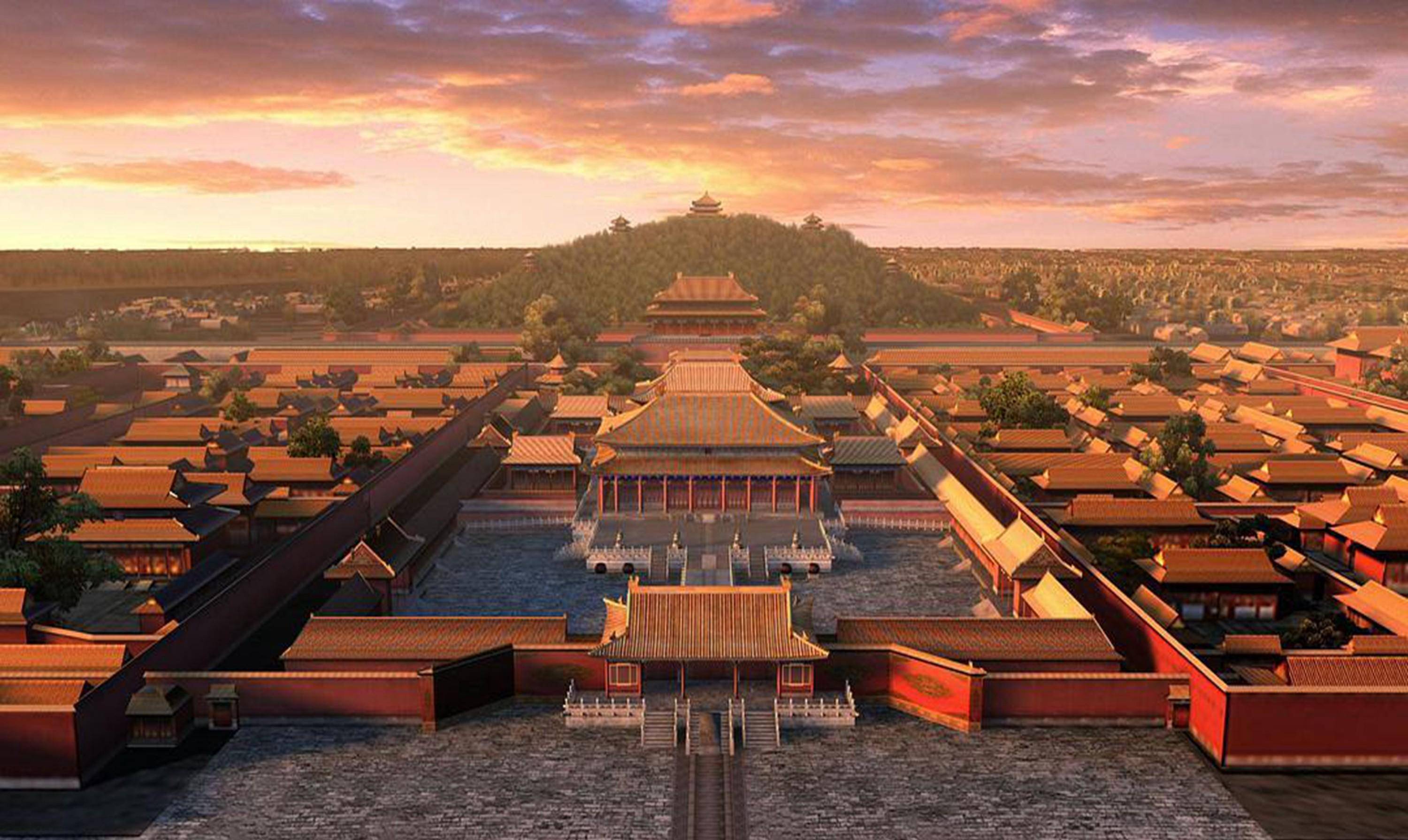 皇帝处理完内政,暹罗,琉球,扶余三国派使者来明朝进贡.