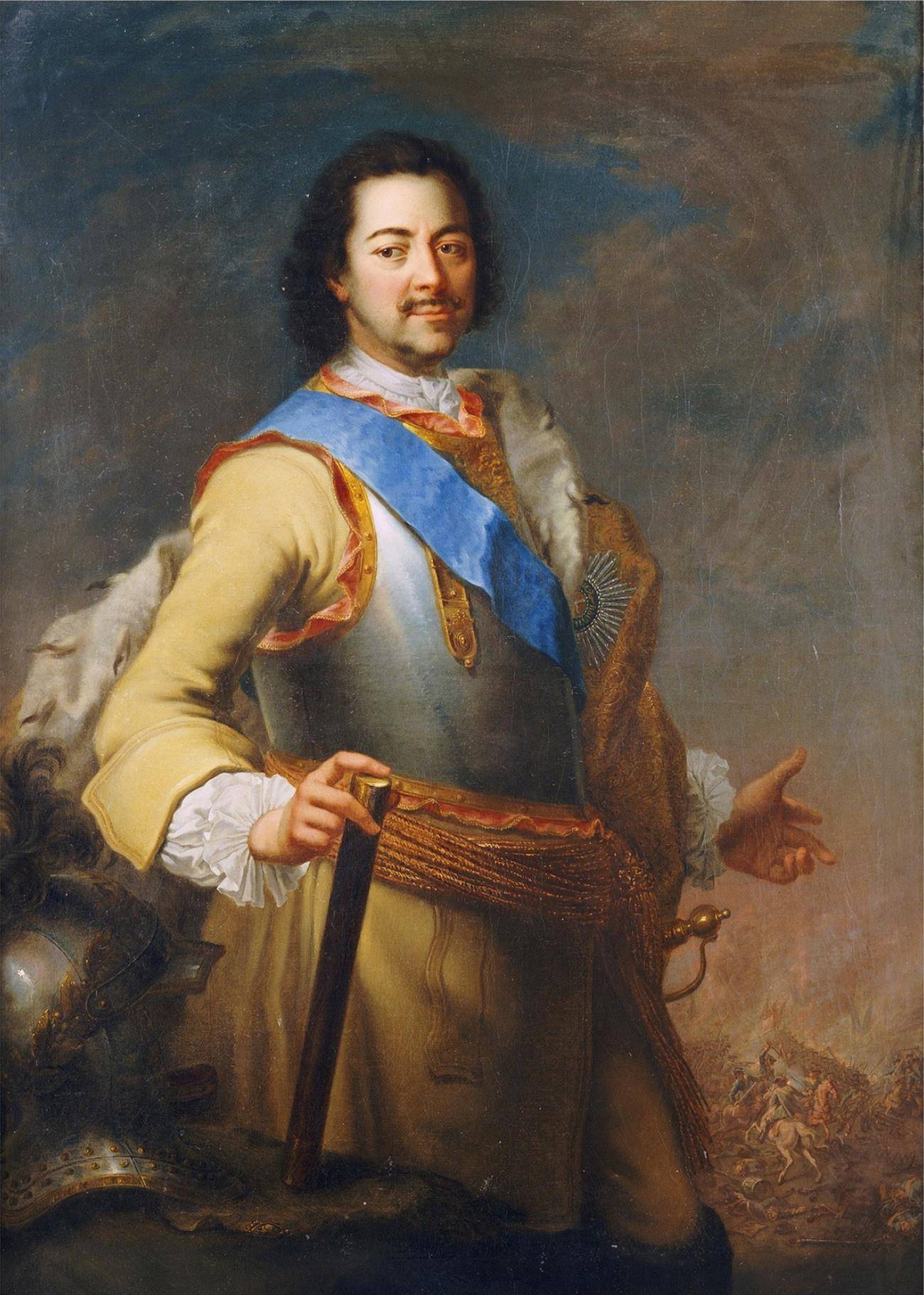 从1700年的失败中走出来,彼得一世认为俄罗斯的火炮力量太薄弱.