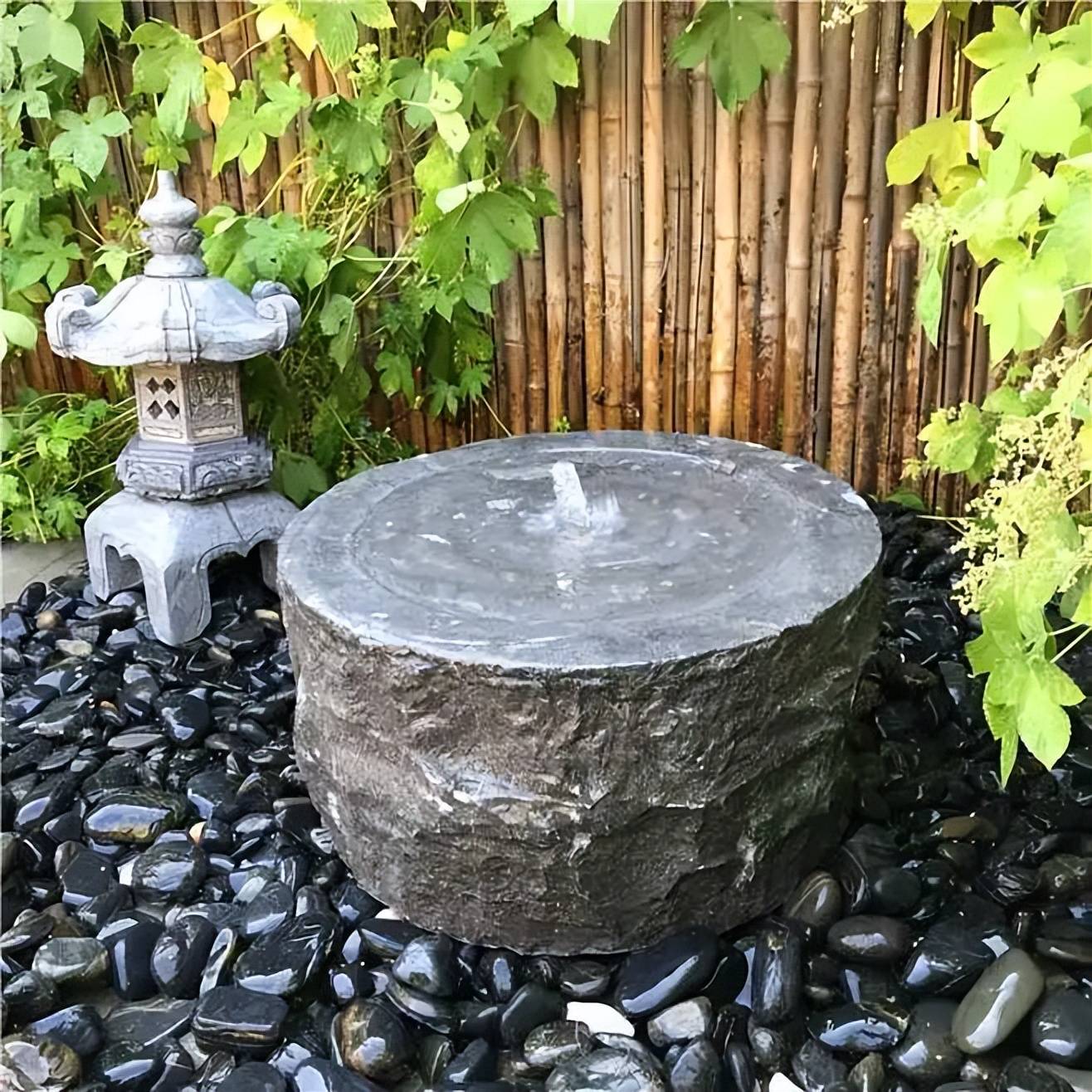 小庭院最适合的水景——涌泉,精致有趣,活泼灵动_流水声_花园里_设计