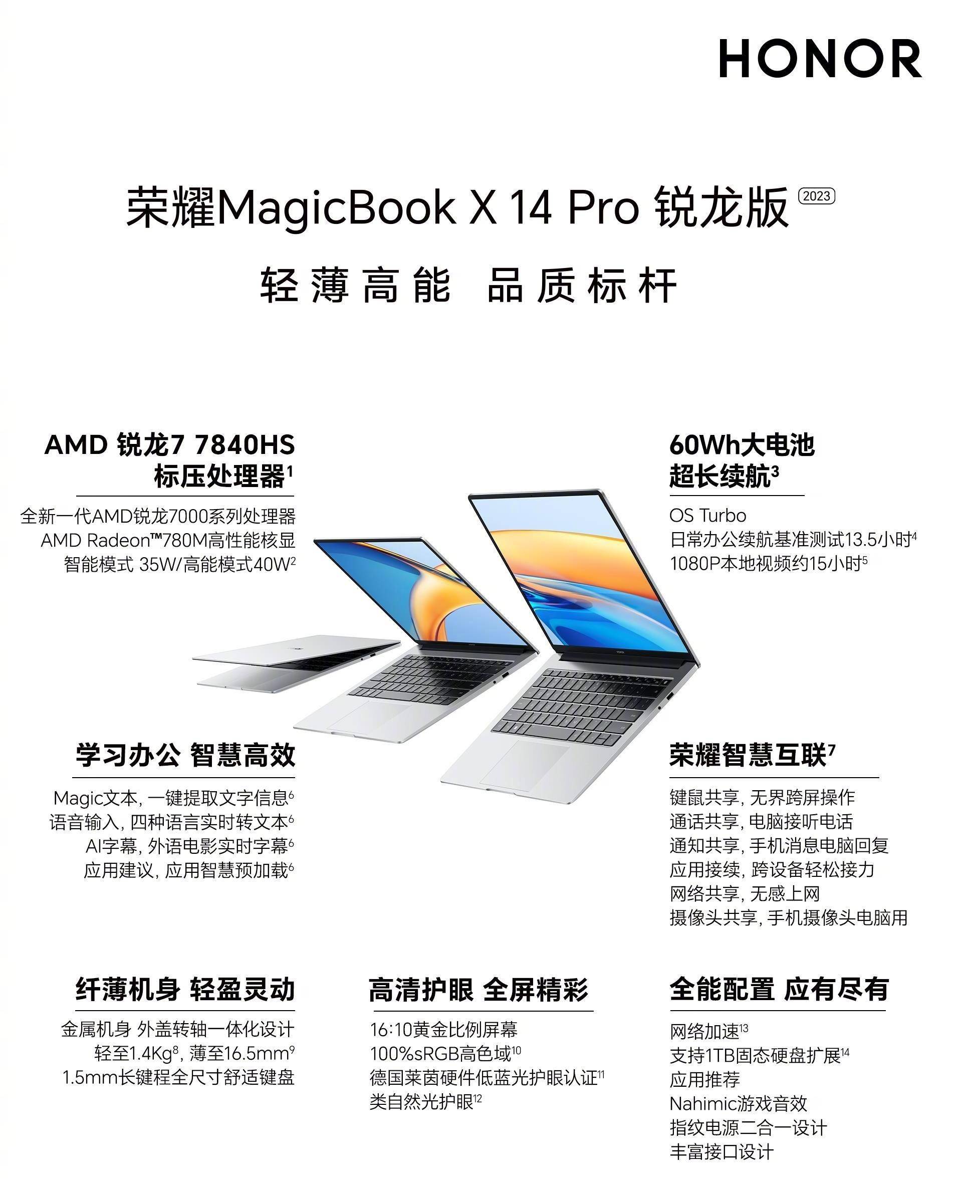 荣耀MagicBook X Pro系列锐龙版发布，强悍实力引领轻薄本新标杆_手机搜狐网