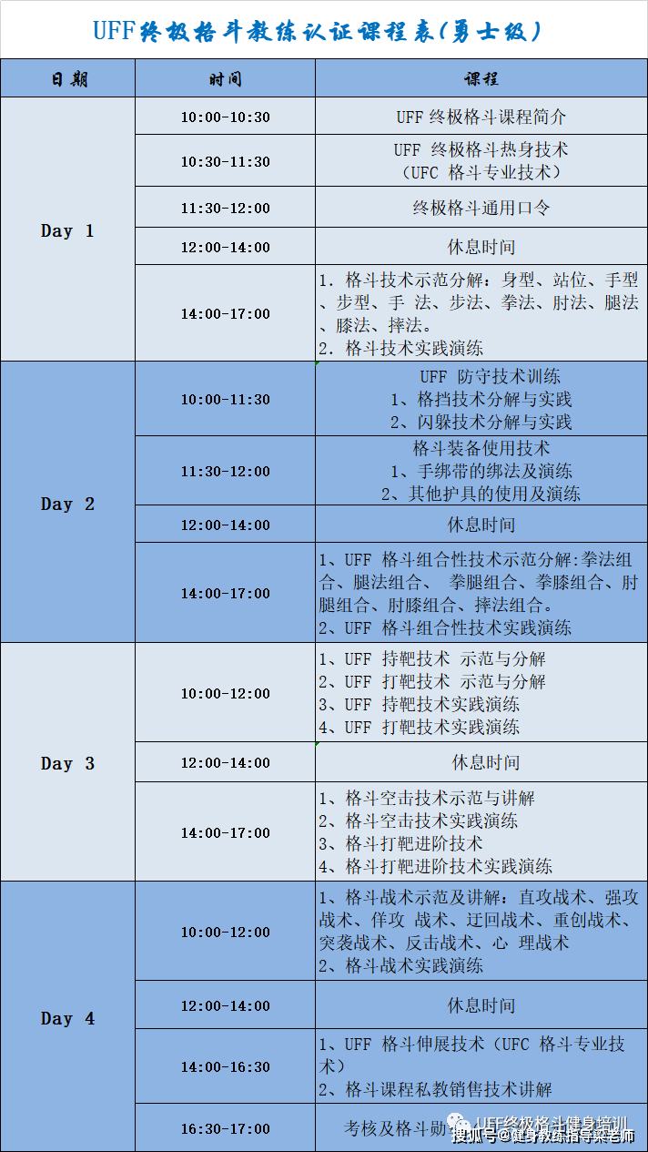 【拳击】uff终极格斗教练证