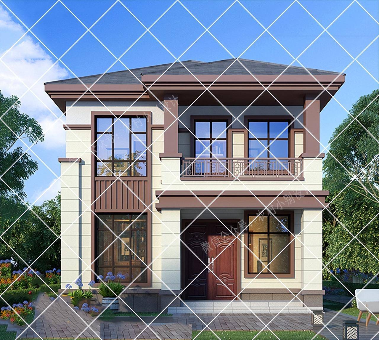 24款新中式别墅,衣锦还乡就回家盖一栋,国潮中国风农村自建房_生活