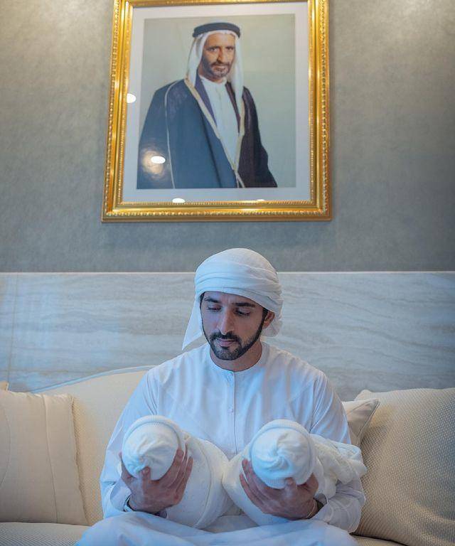 38岁迪拜帅王储晒周末,射箭海钓玩得欢,泳池中背影惊艳_哈姆丹_王子