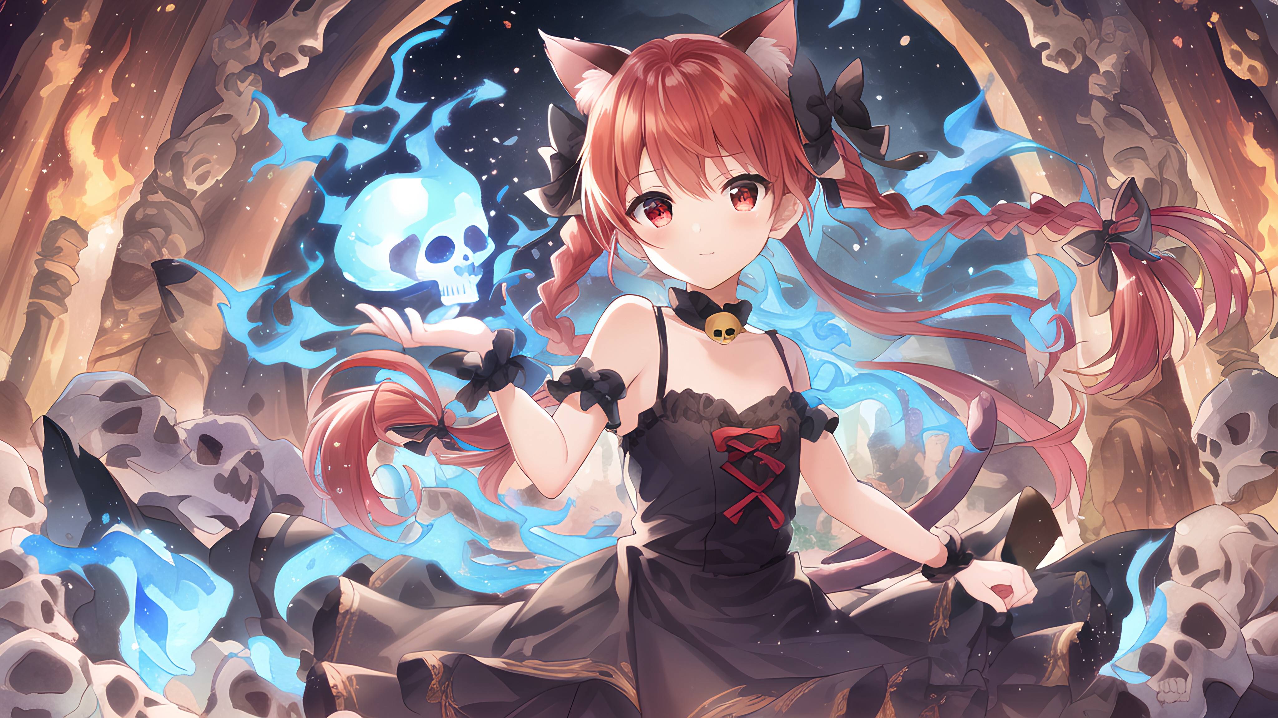 壁纸分享——东方project:火焰猫燐_地狱_的能力_火车