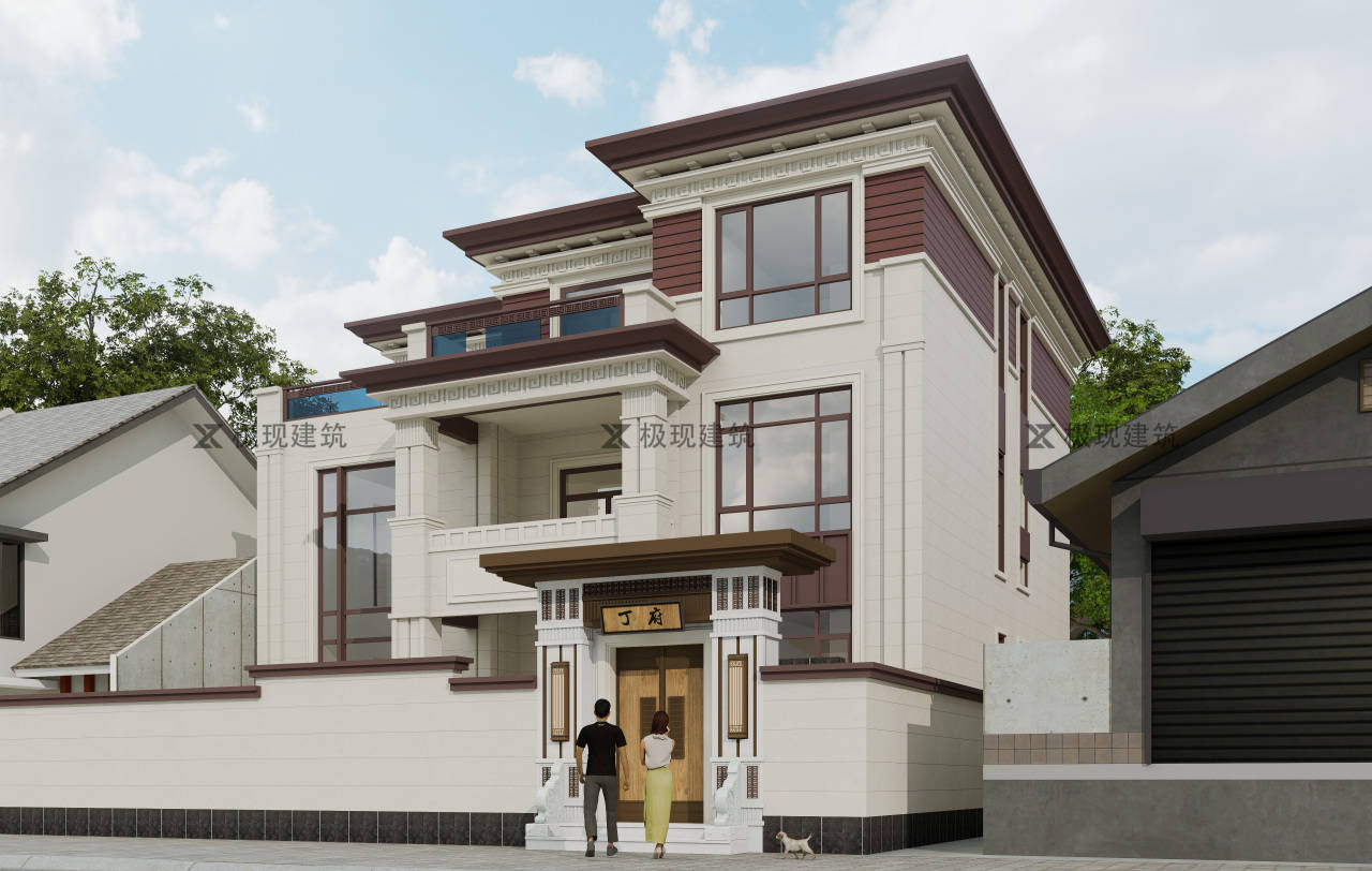 河南安阳丨三层新中式风格自建别墅_建筑_设计_项目