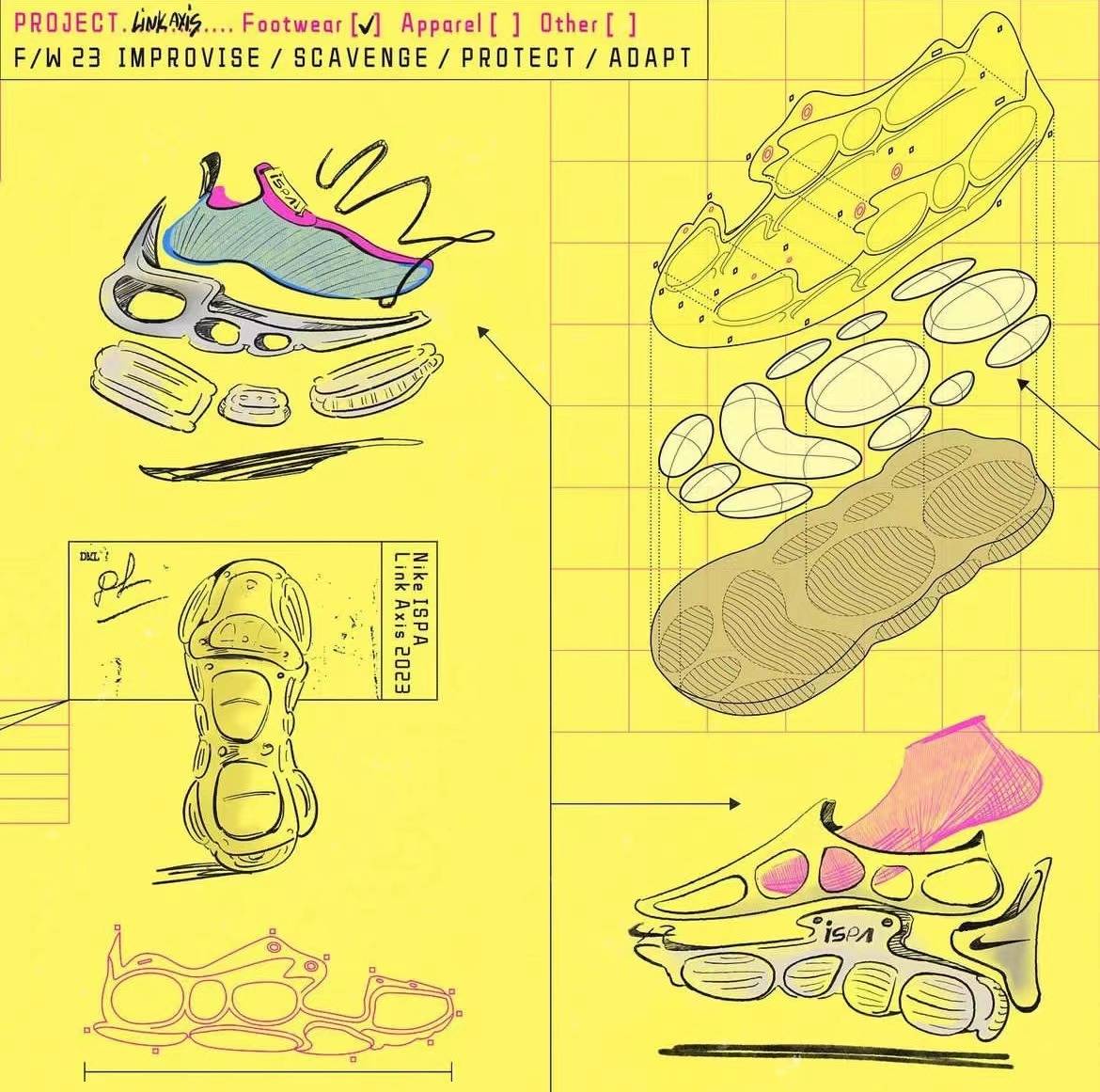 Nike全新鞋型！ ISPA Link Axis休闲感满满_手机搜狐网