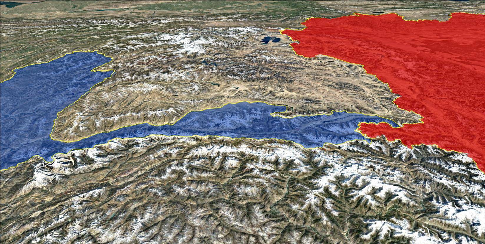 虽然我们在地图上看瓦罕走廊是条不显眼的细线,但是这地方海拔高啊