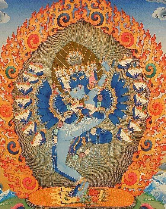 向元顺帝传授印度佛教中的"运气术",又称"演揲儿法",翻译成汉语就是"