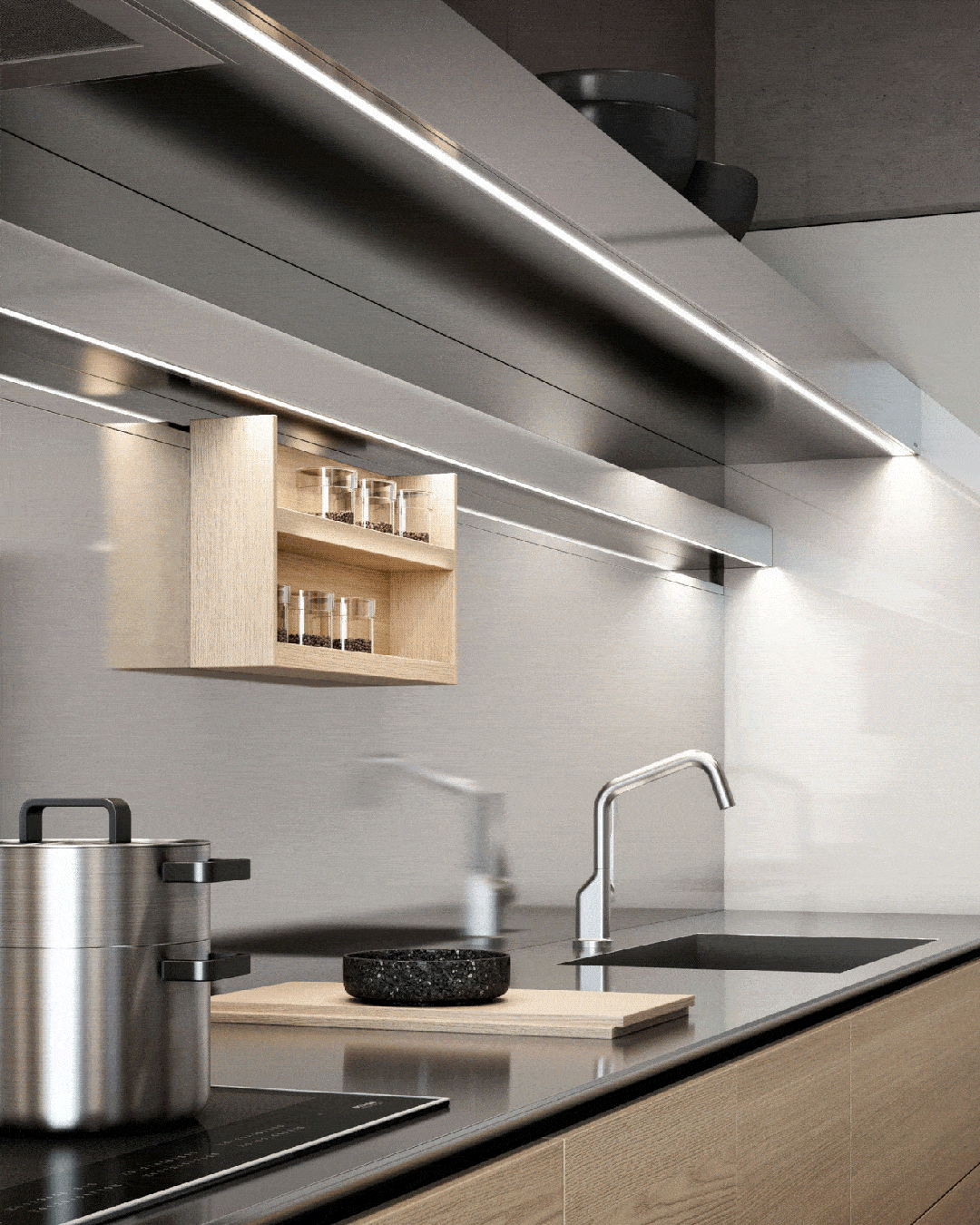 进口不锈钢橱柜盘点 | 豪宅厨房都无法抗拒它的高级魅力!