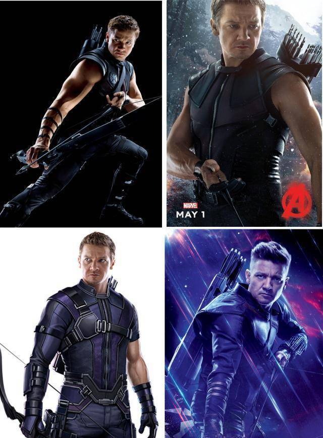 从《复联1》到《复联4》鹰眼形象演变,最成熟最容易被忽略的英雄_电影