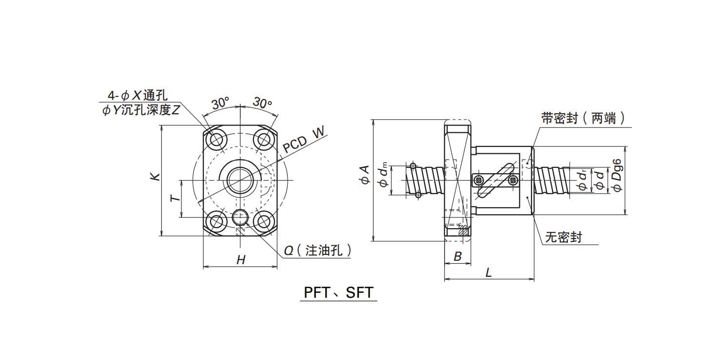 nsk 滚珠丝杠 nsk 标准螺母滚珠丝杠 管循环式滚珠丝杠-lpft1210-2.