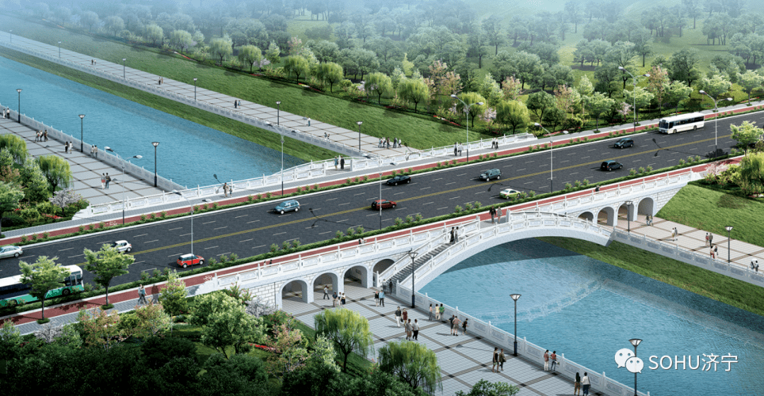 济宁市运河新城核心区安顺路跨老运河桥项目获批_建设_公告_桥梁