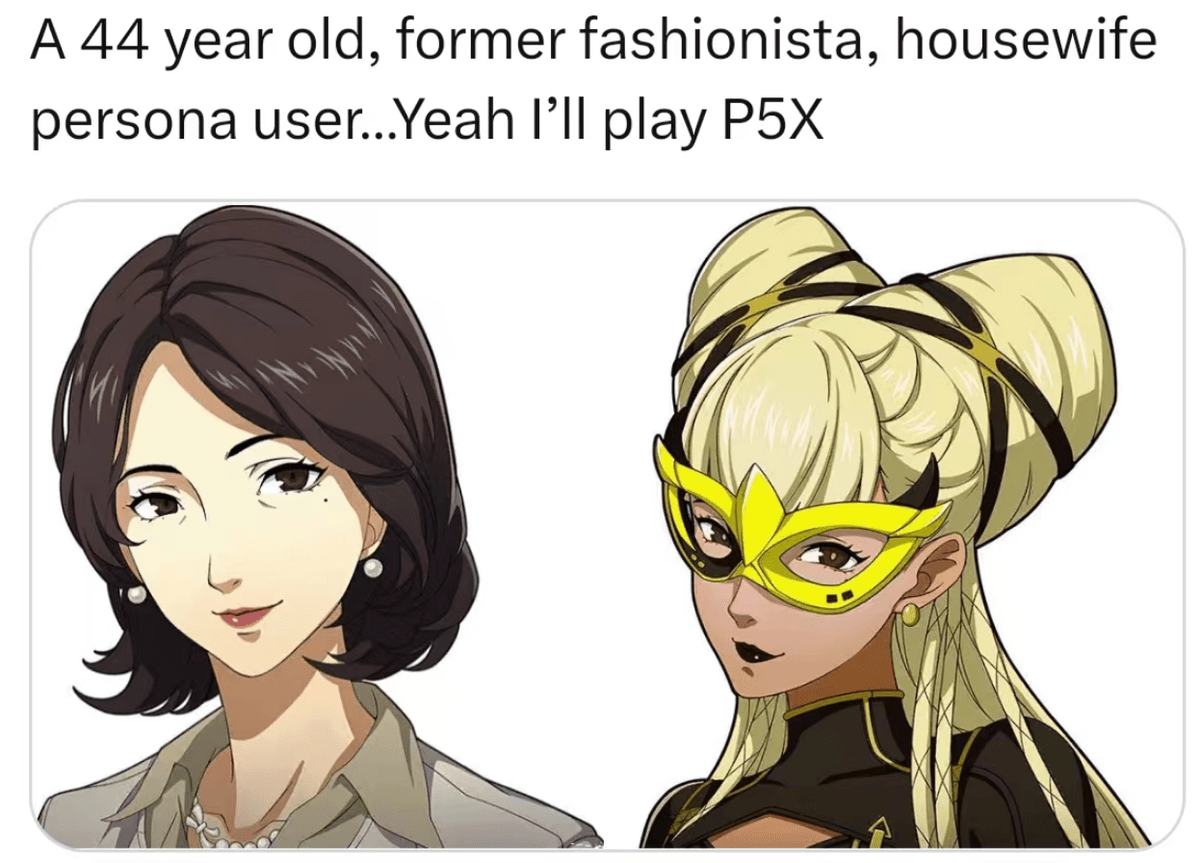 某幻觉醒人格面具,富山佳代出圈海外,p5x玩法,角色各火各的!