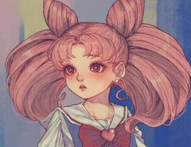 《美少女战士》同人图,画师实力太强,笔触比原作还细腻_月野兔_露娜