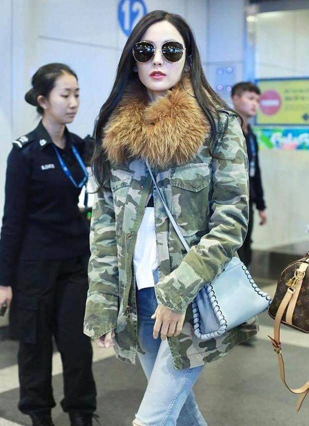 真的是看穿什么,古力娜扎穿这样的羽绒服也显矮!_衣服_裙子_照片