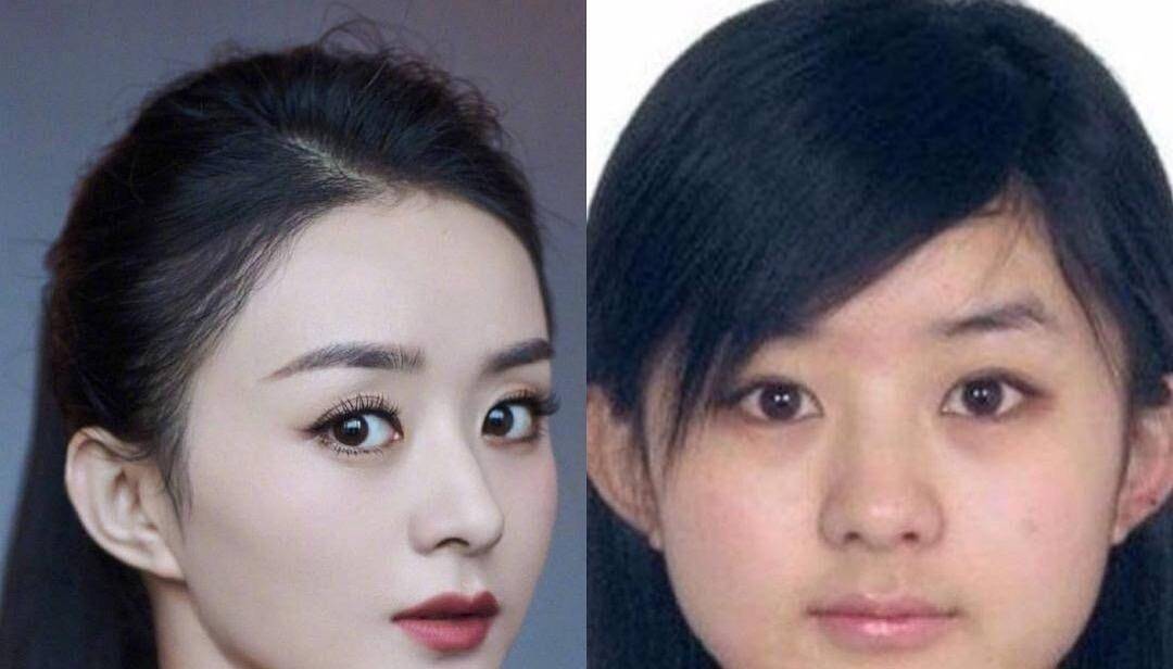 刘诗诗的证件照和精修照差别也不大,都好瘦呀,下颌线都好好看,五官