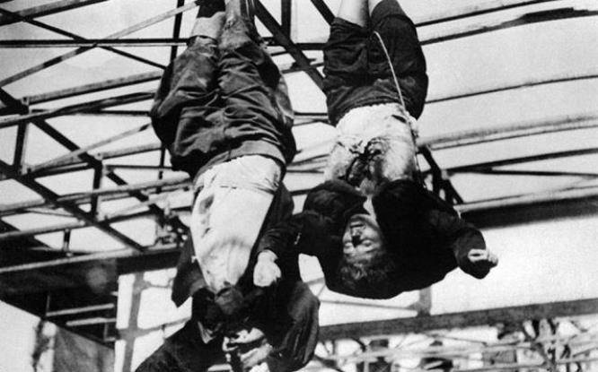 二战元凶墨索里尼的情妇死后倒挂广场示众,路人帮她留住尊严_克拉拉