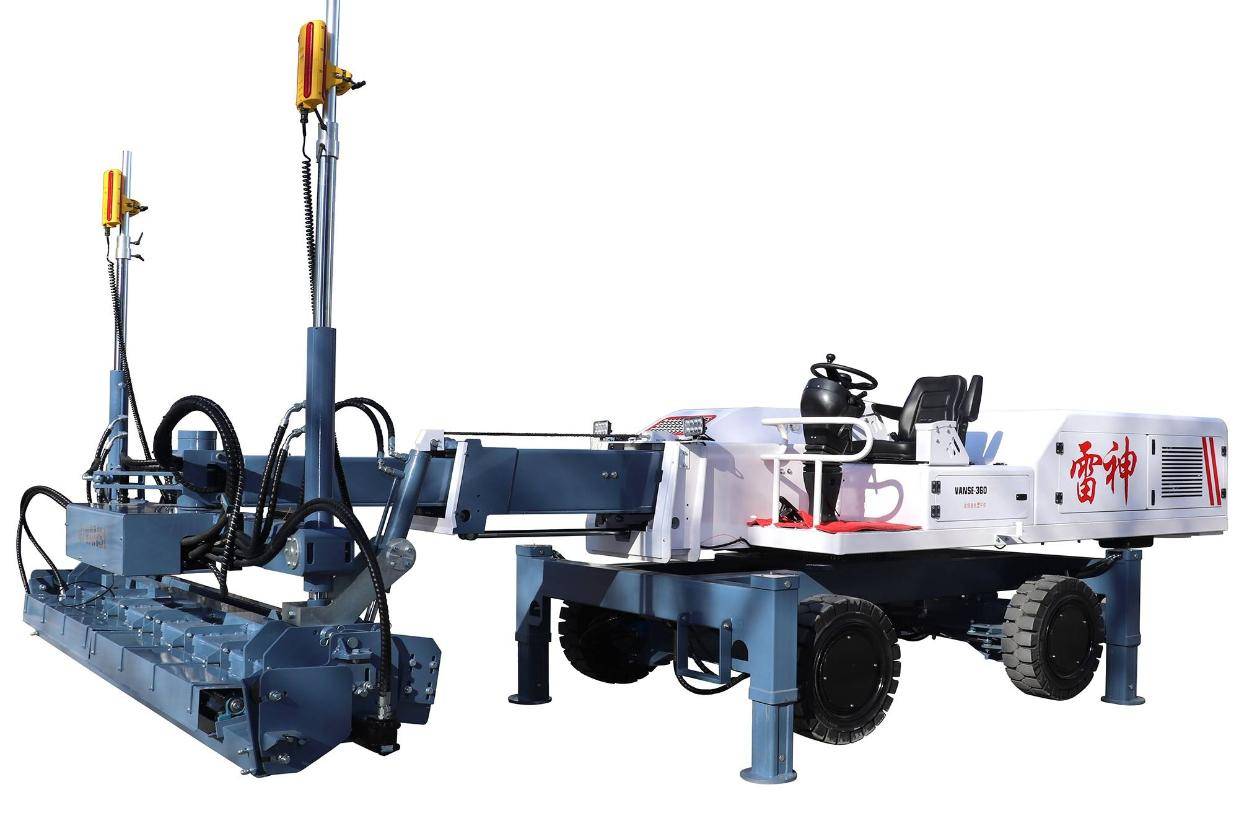 中型伸缩臂混凝土激光整平机 激光找平机 混凝土机械 厂区测试
