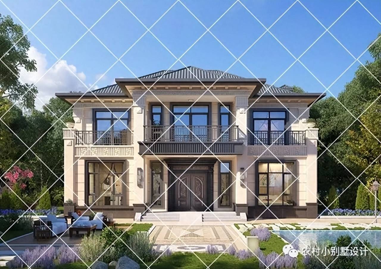 21套左右对称美感十足二层农村自建房别墅,大气豪宅之典范别墅图纸