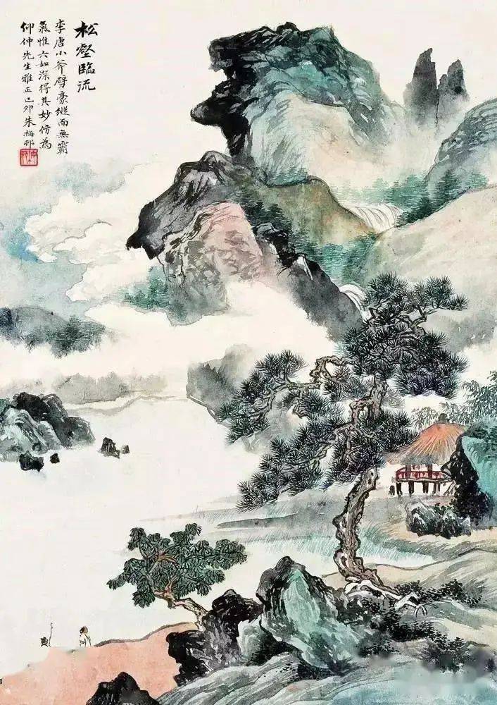 大师朱梅邨的山水作品，雄厚有气势_手机搜狐网