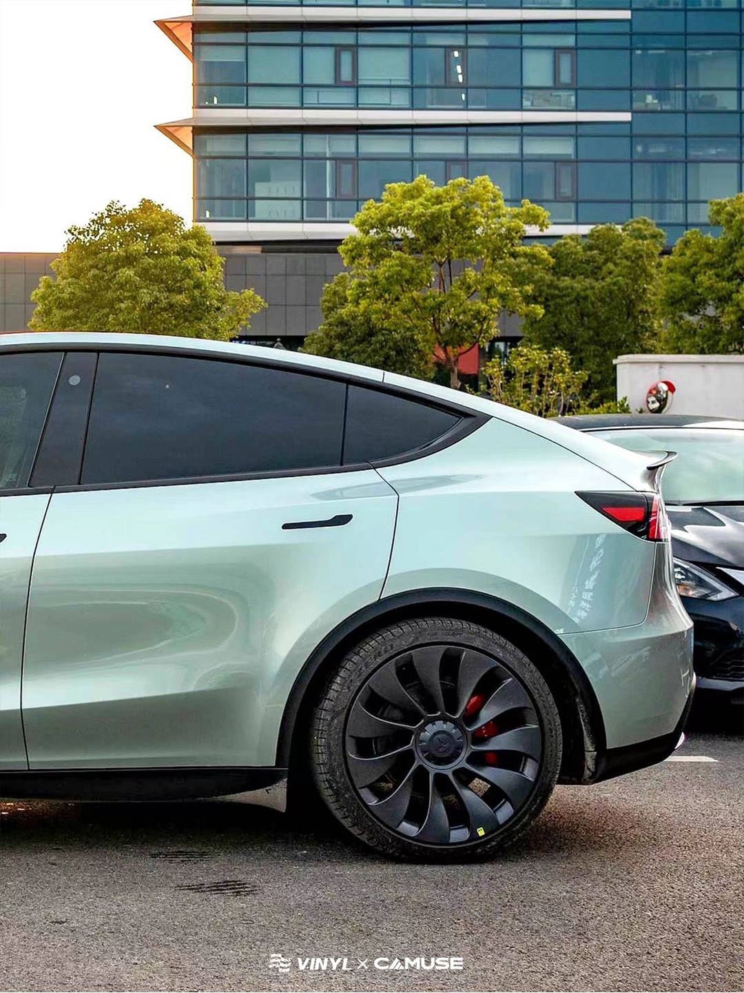 清透且不易撞色的绿,卡慕斯pet哈德林绿改色膜