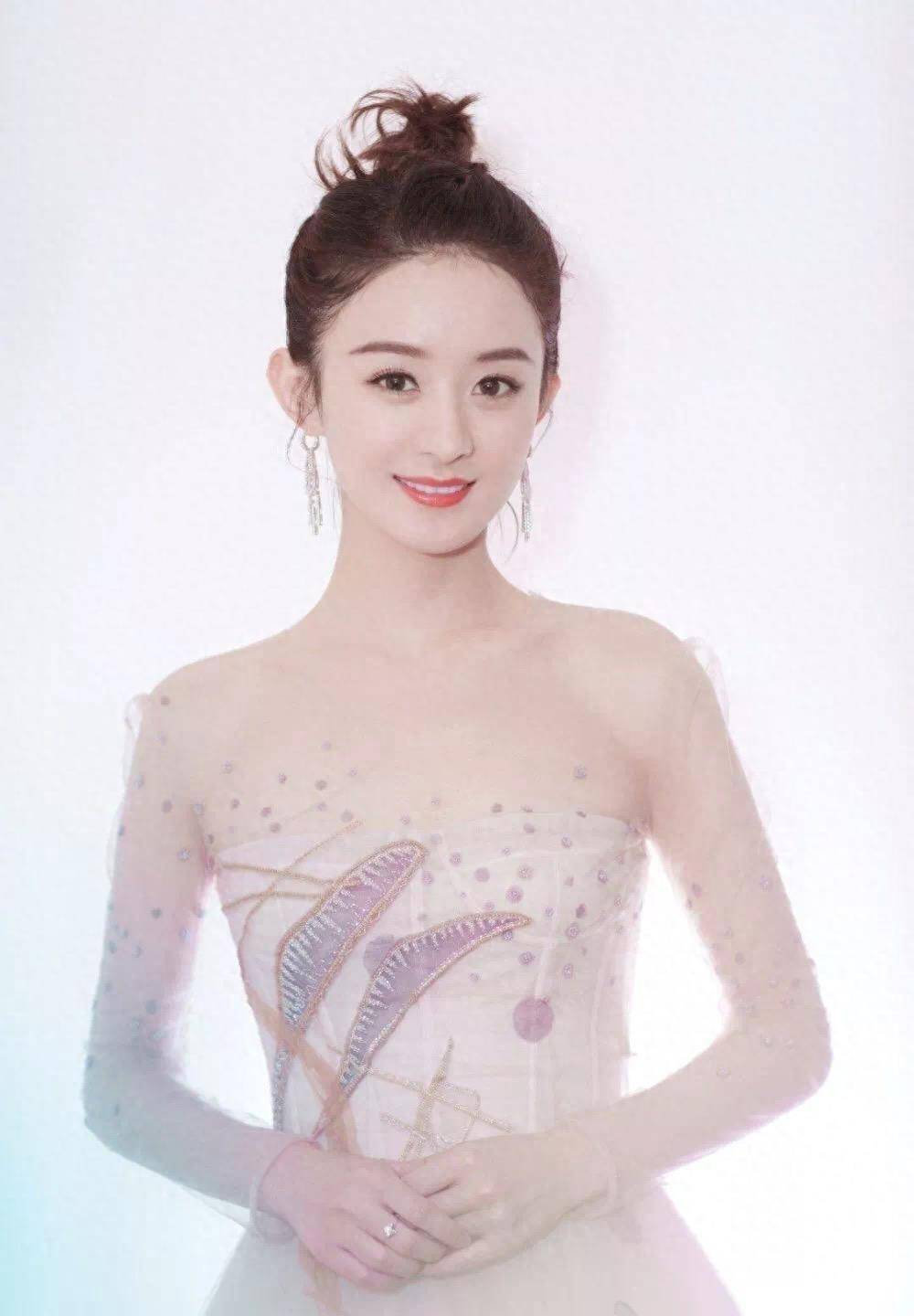 女明星的发型:赵丽颖70分,热巴90分,我给她120分_发髻_古力娜扎_杨幂