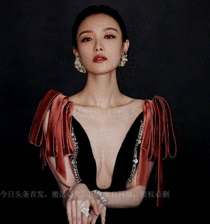 时尚芭莎红毯:众明星深v时尚裙,全被赵丽颖的国货秒杀_派对_礼服_长裙