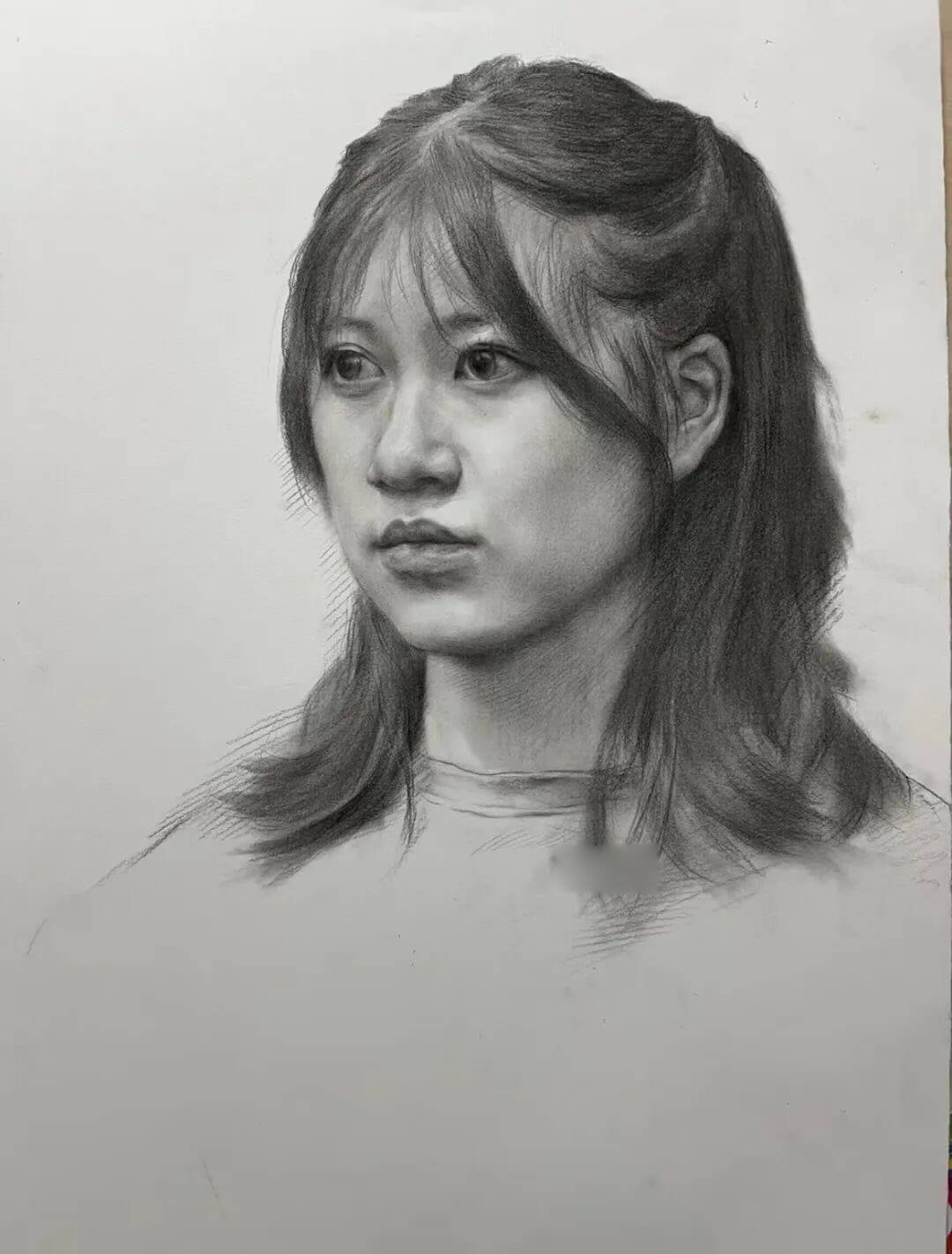 能拿到90分以上的素描头像时怎样的?郑州画室带你来品鉴一下!