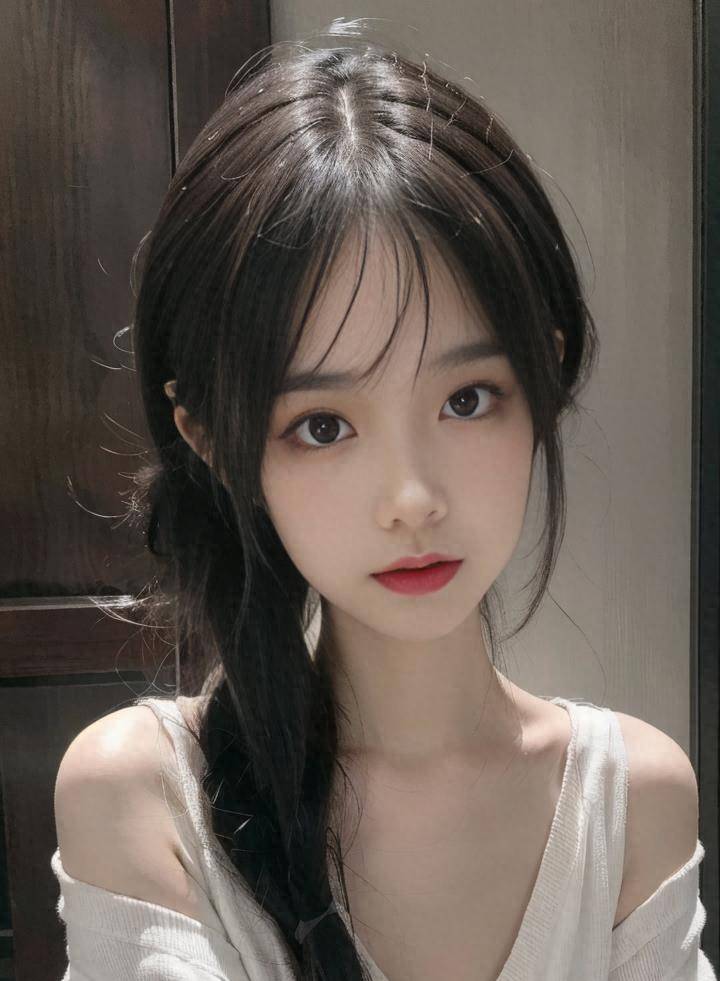 高分辨率美女背景网红小姐姐身穿白色吊带