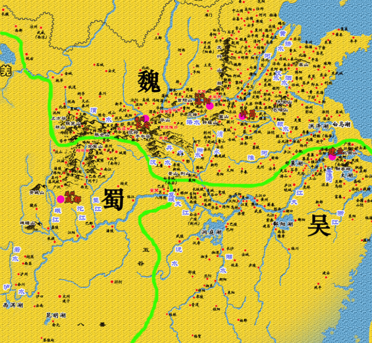 三国时期蜀国最大版图图片