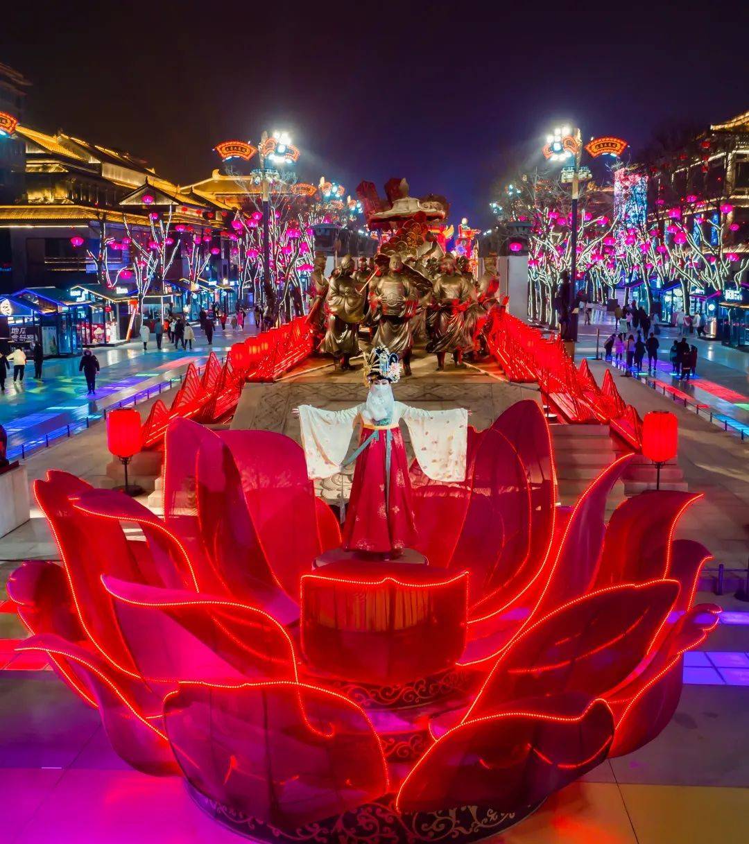 演艺里的大唐不夜城:国艺中联刘兵《盛世花开》献礼建党100周年_牡丹