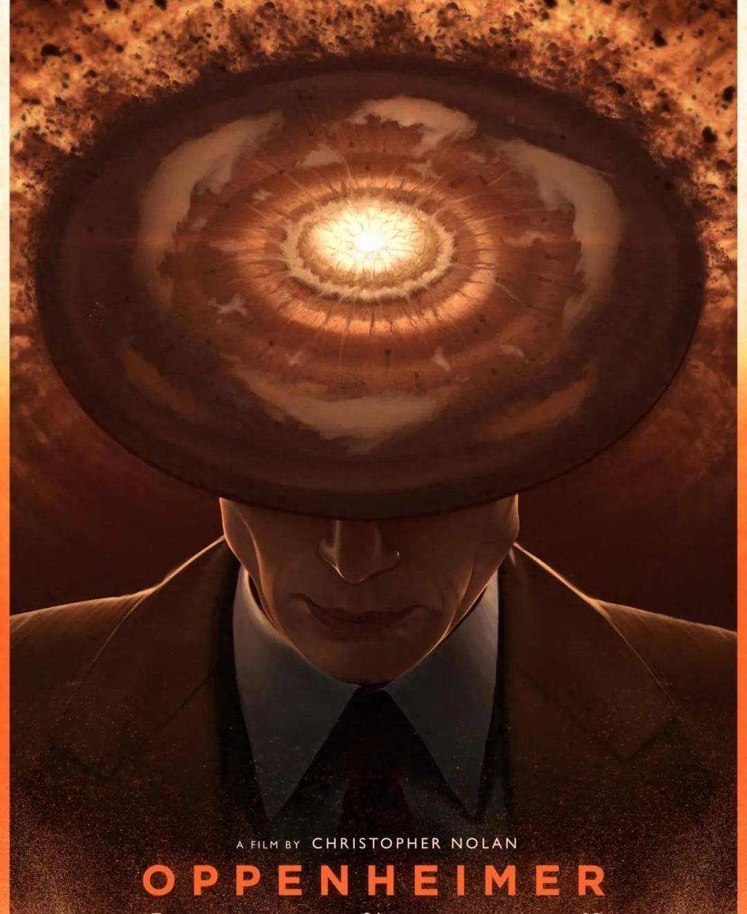 诺兰新片《奥本海默》票房破65亿,粉丝设计的海报太强!