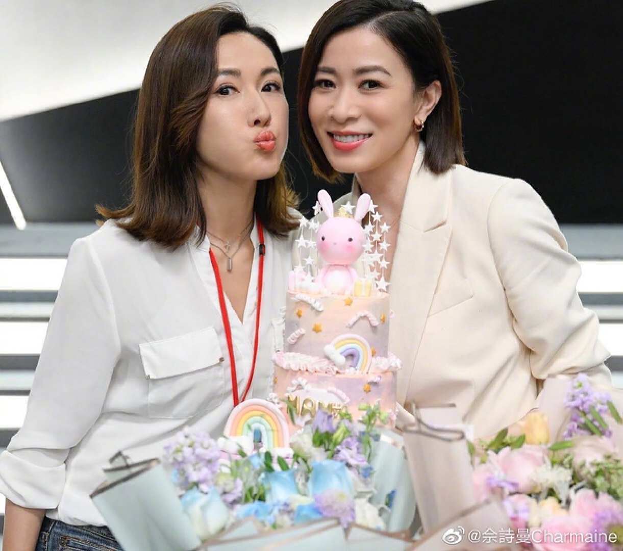 "七魔女"终于合体,寿星被指消瘦不少_佘诗曼_姚乐怡_工作