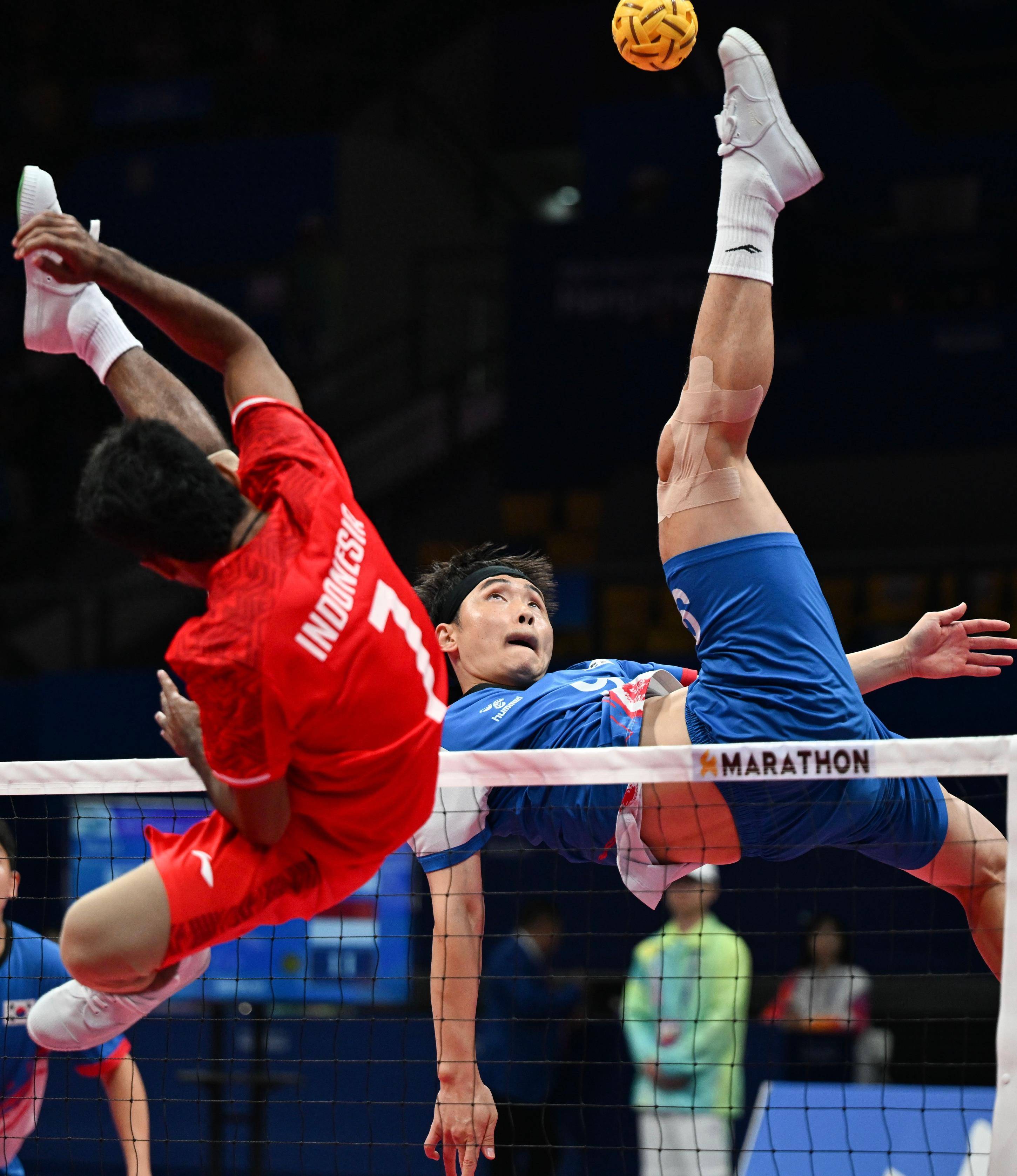 (杭州亚运会)藤球-男子单组团体预选赛赛况_西亚队_陈钟昊_选手