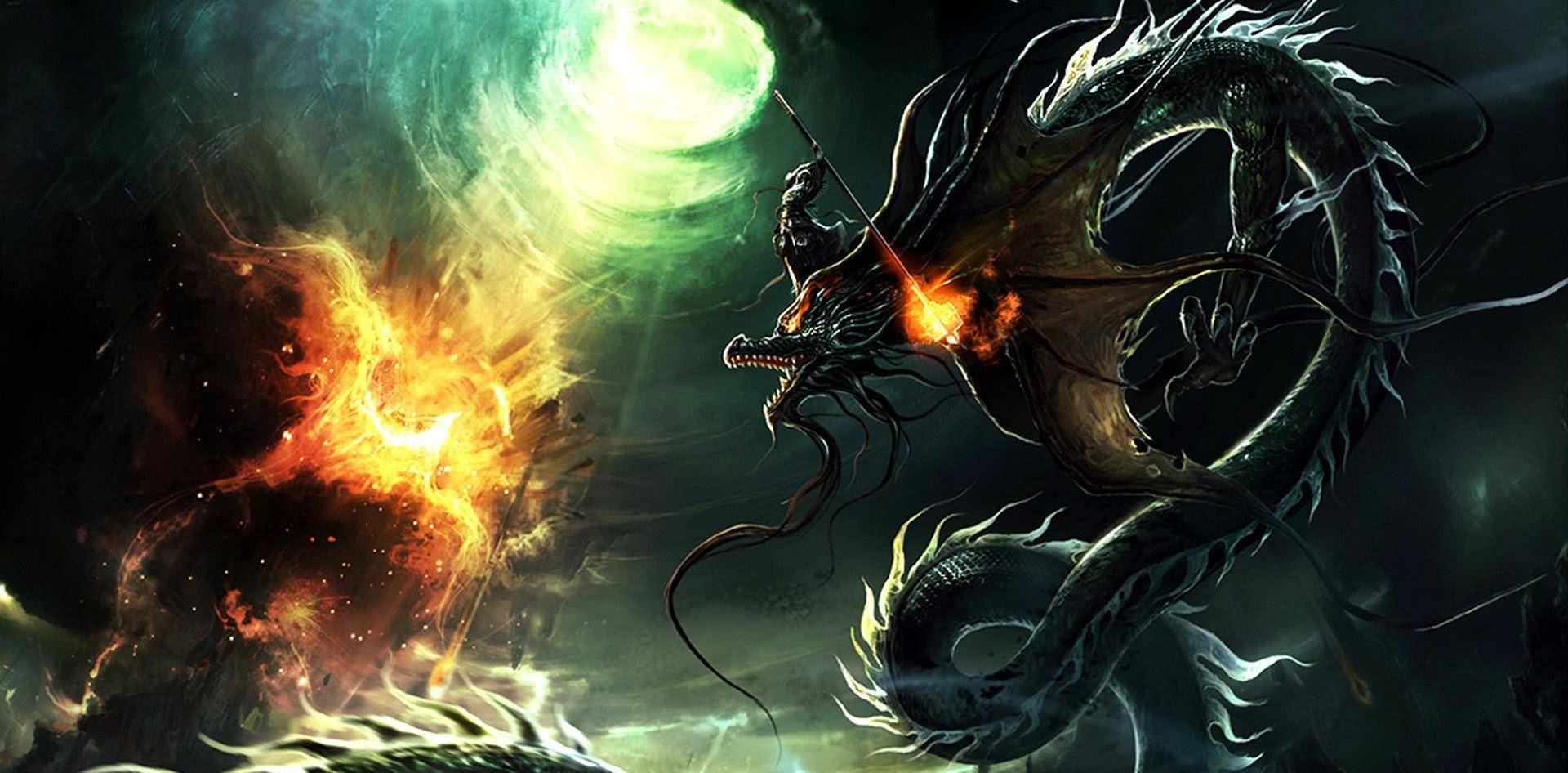 这条恶龙有最小的儿子叫做"蛟",别小看这条体型小得像一只七寸蛇,但它