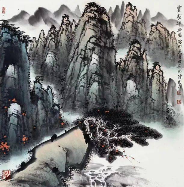 【2023欢度中秋喜迎国庆】特别推荐艺术家——陈廷友_黄山_水墨_语言