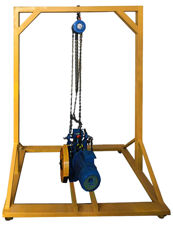 电梯曳引机安装与调整实训设备_进行_支架_处理