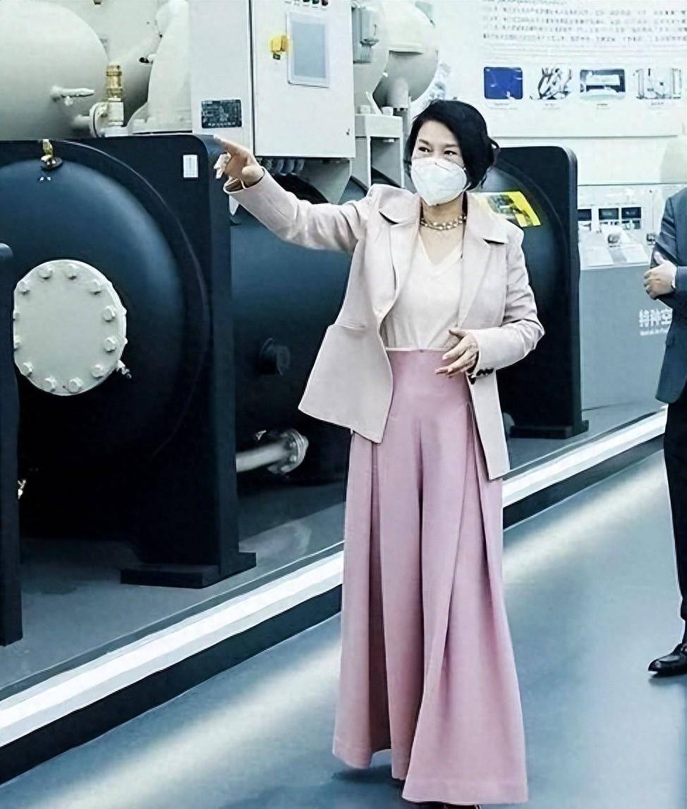 董明珠不仅生意好,还很会穿衣!网友:每年儒雅高贵的_女性_白色_蓝色