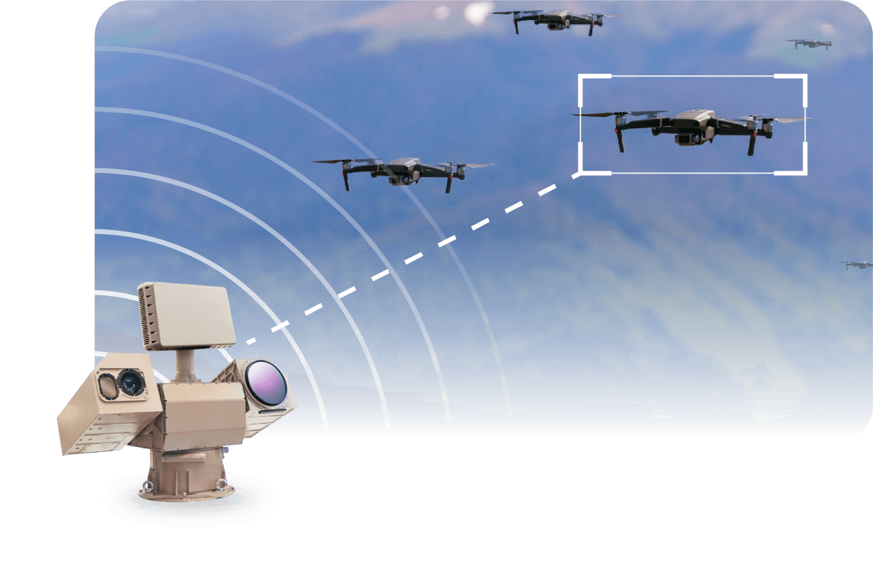 立德红外无人机光电搜索探测系统主要用于对空中飞行的目标进行搜索