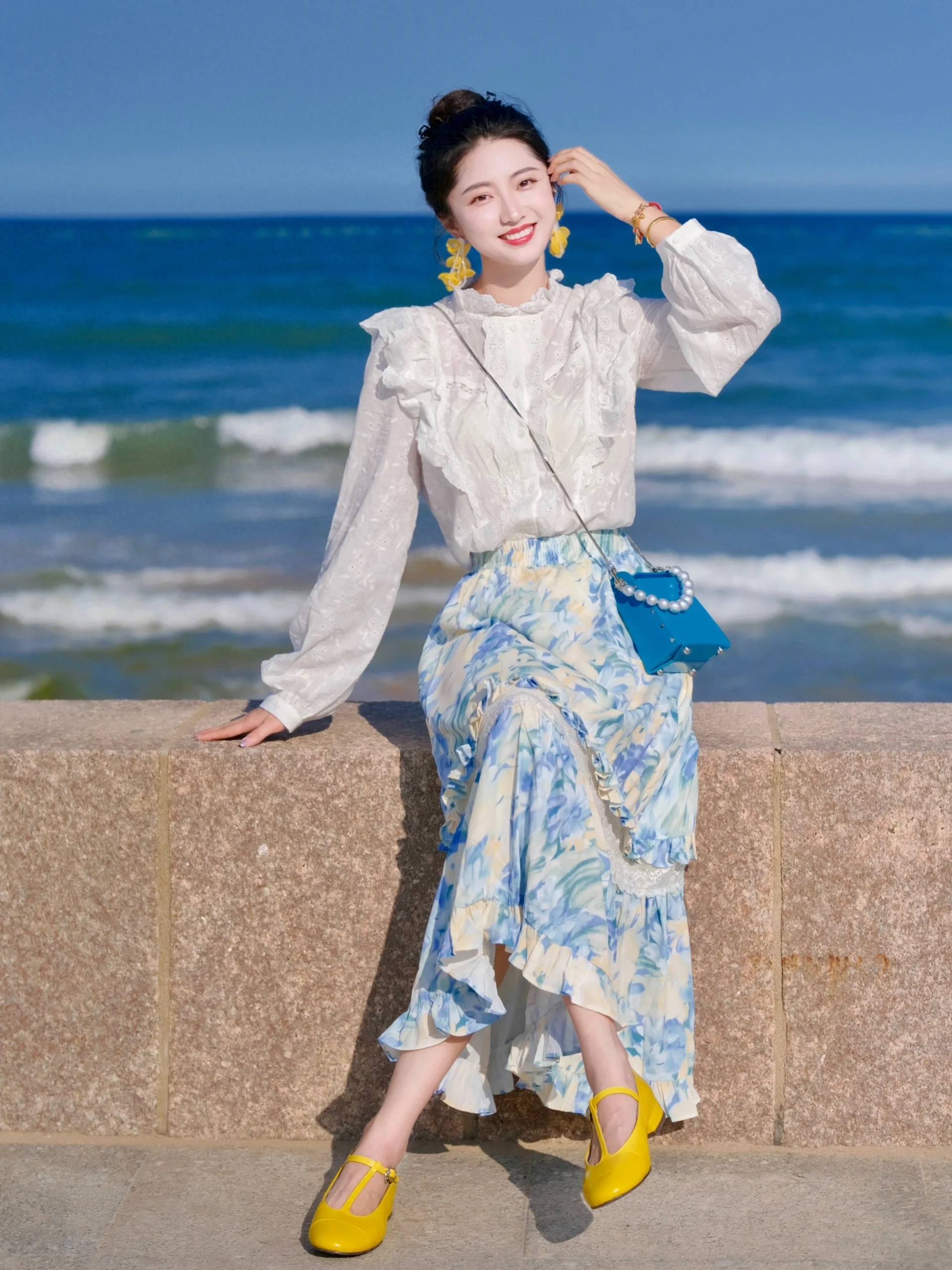 女生穿上裙子拍照,推荐这8个姿势,简约大方拍出你的各种美_人像_镜头