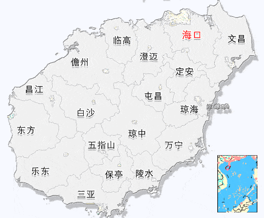 五指山脈位於海南島中部,因峰巒起伏形似五根手指,故稱.