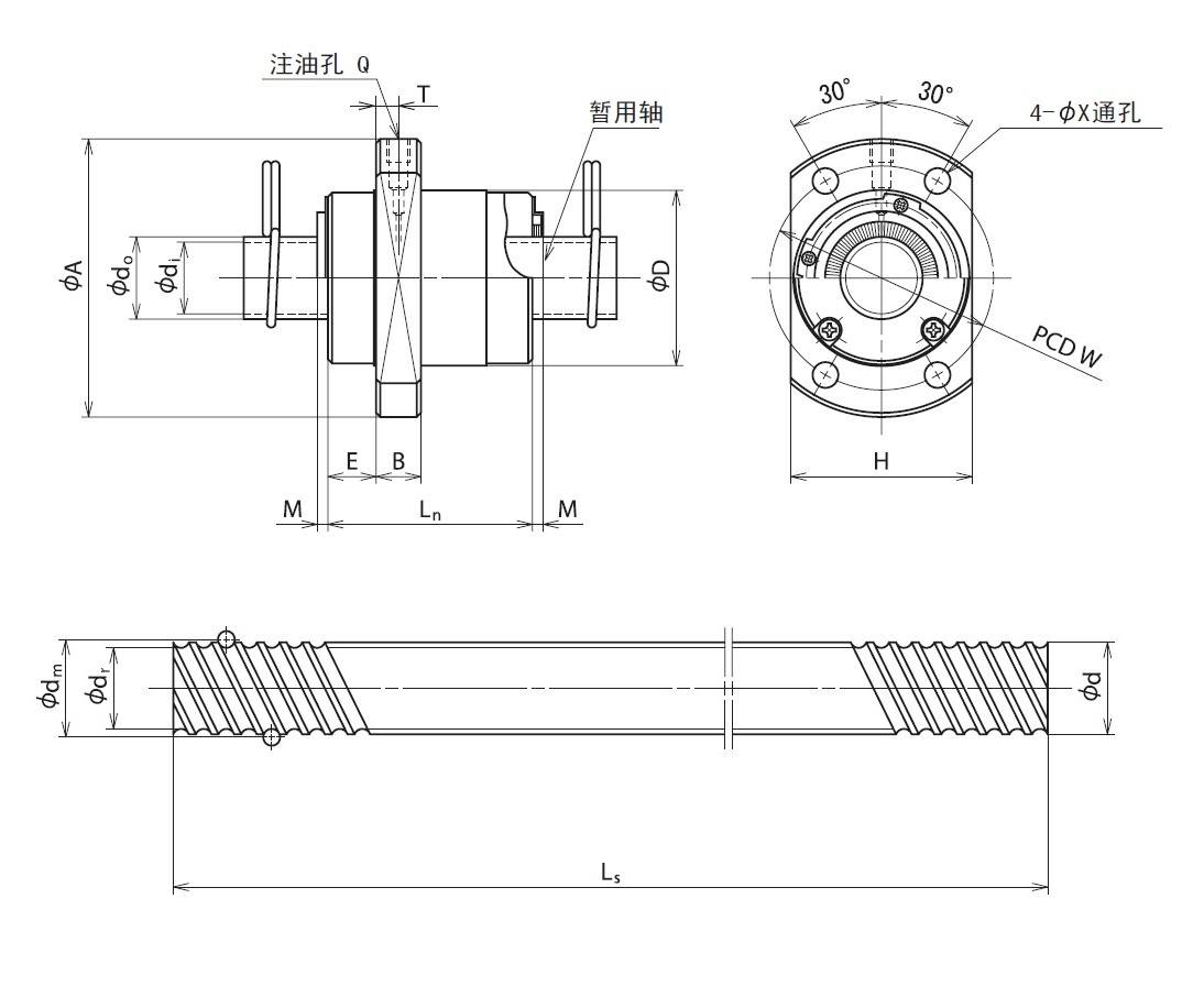 nsk 滚珠丝杠 nsk 搬送用滚珠丝杠 rnfcl