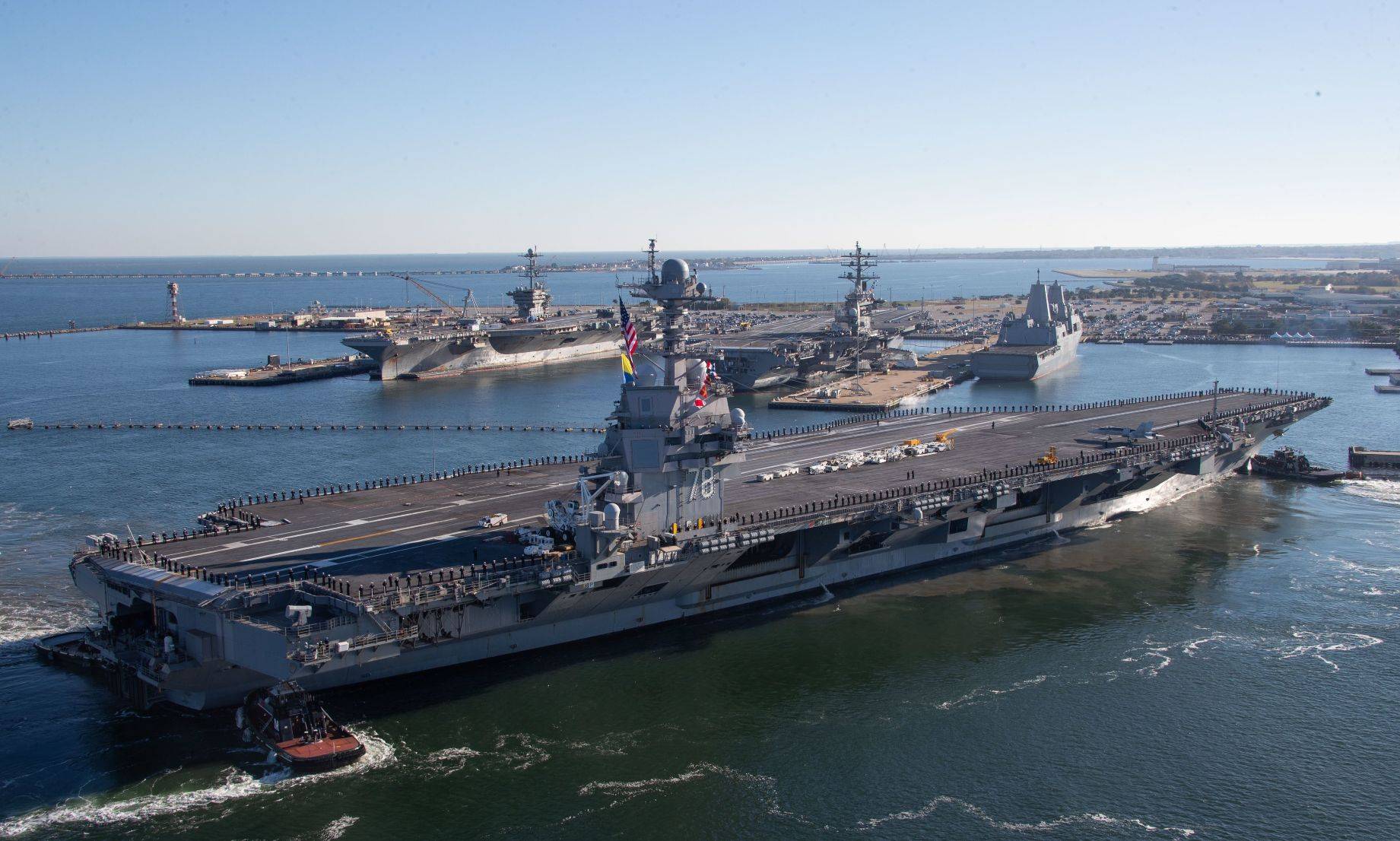 福特号航母已经抵达以色列海岸附近，意欲何为_搜狐网